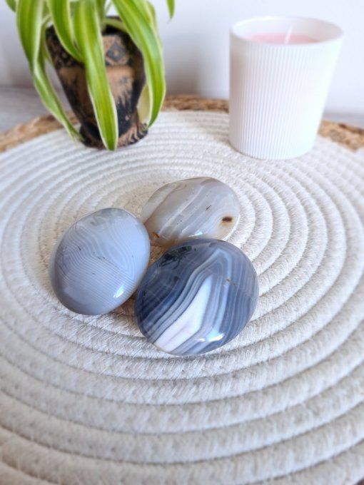 Galet Agate Grise