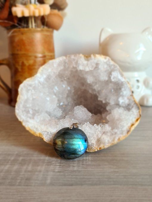 Pendentif Labradorite Bleue