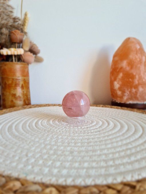 Sphère Quartz Rose Etoilé