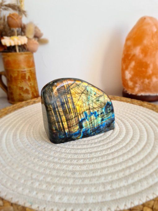 Forme Libre de Labradorite Bleue