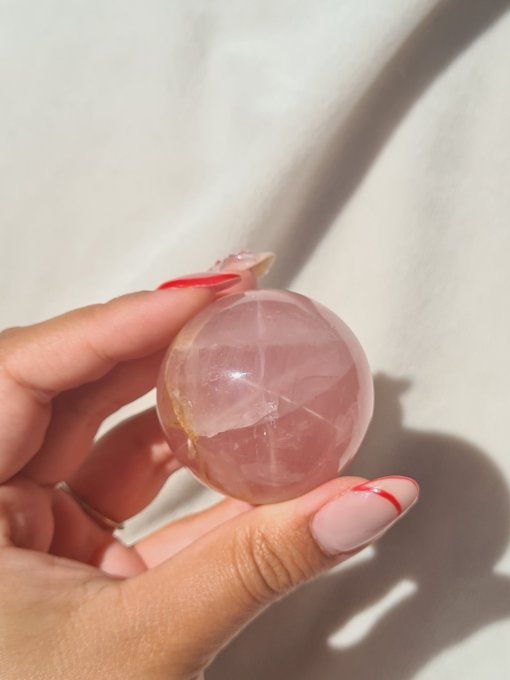 Sphère Quartz Rose Etoilé