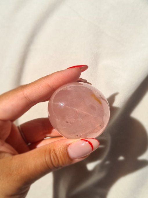 Oeuf Quartz Rose étoilé