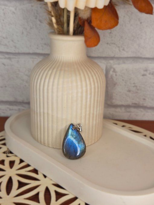 Pendentifs Labradorite Bleue