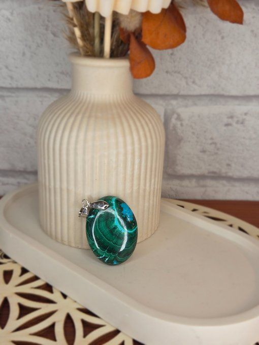 Pendentifs Malachite/Chrysoco