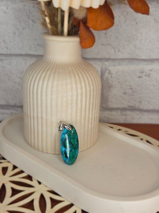 Pendentifs Malachite/Chrysoco