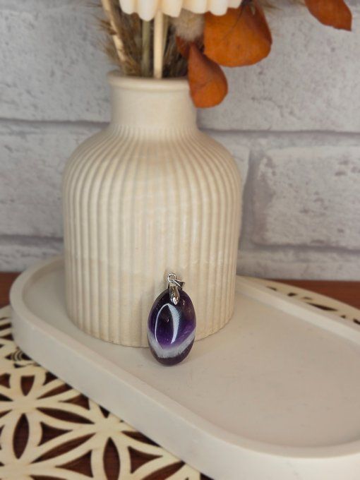 Pendentifs Améthyste Chevron