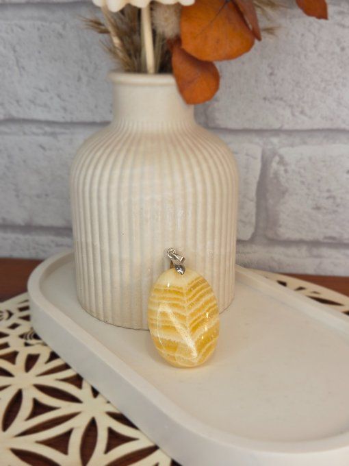 Pendentifs Calcite Jaune