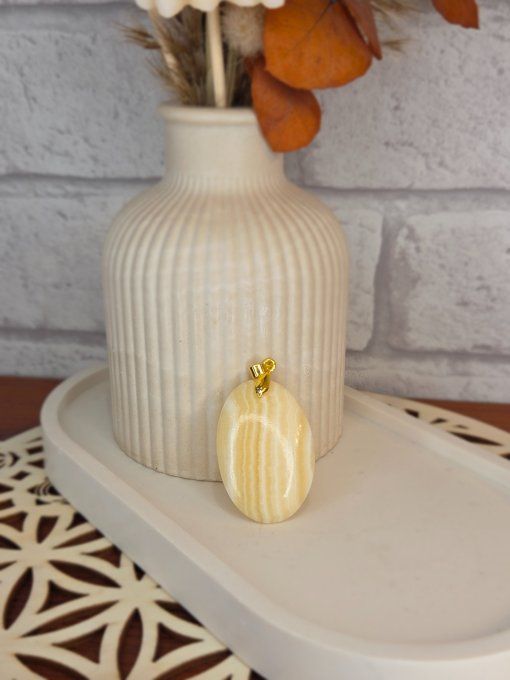 Pendentifs Calcite Jaune