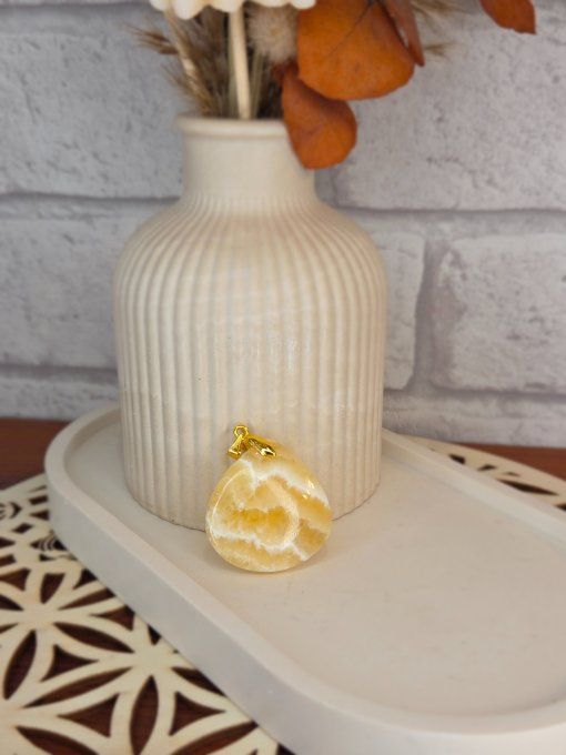 Pendentifs Calcite Jaune