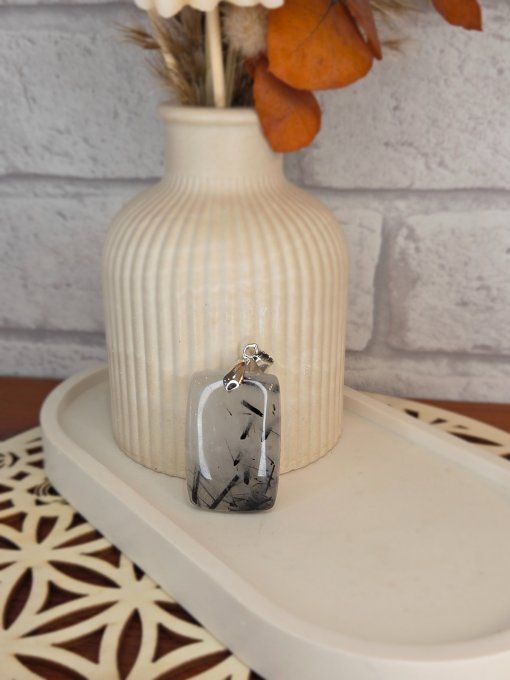 Pendentifs Quartz Tourmaliné