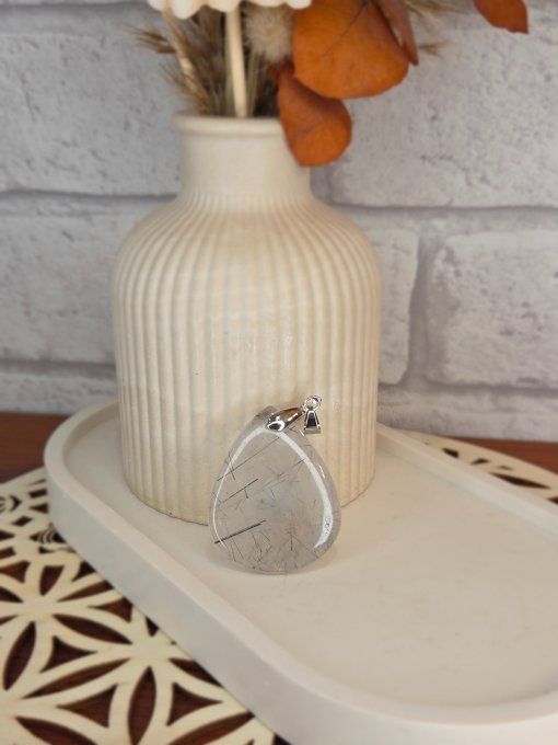 Pendentifs Quartz Tourmaliné