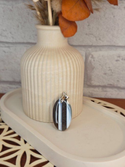 Pendentifs Opale Bleue