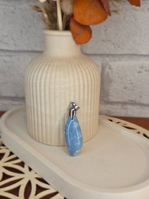 Pendentifs Opale Bleue