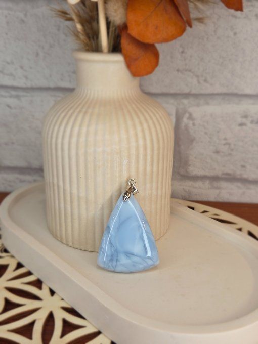 Pendentifs Opale Bleue