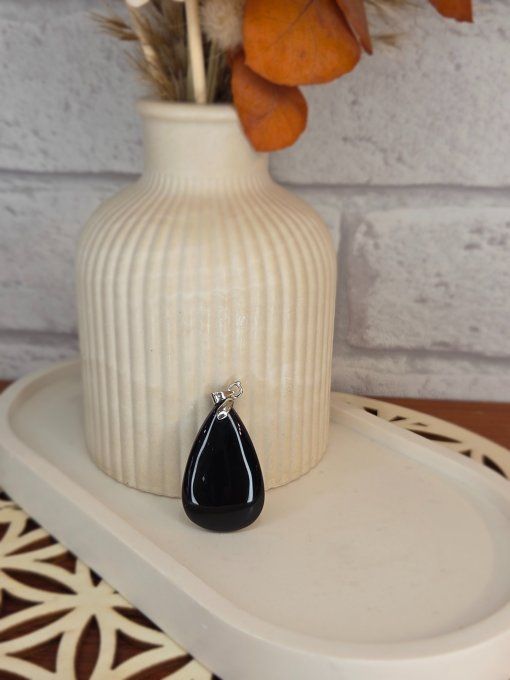 Pendentifs Agate Noire