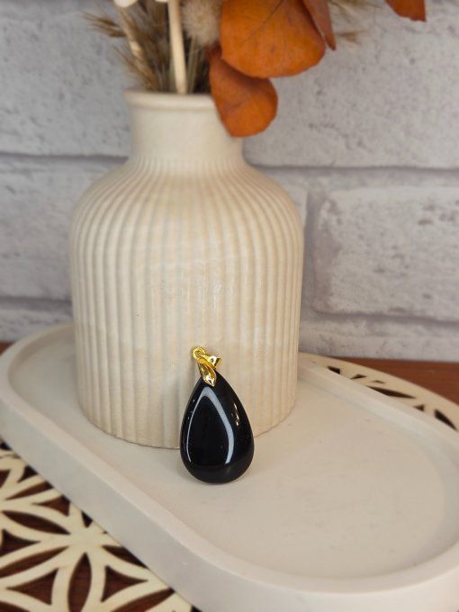 Pendentifs Agate Noire