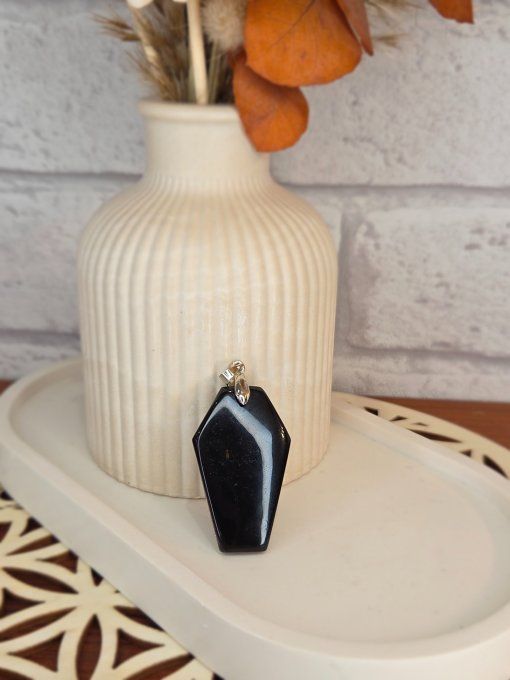 Pendentifs Agate Noire