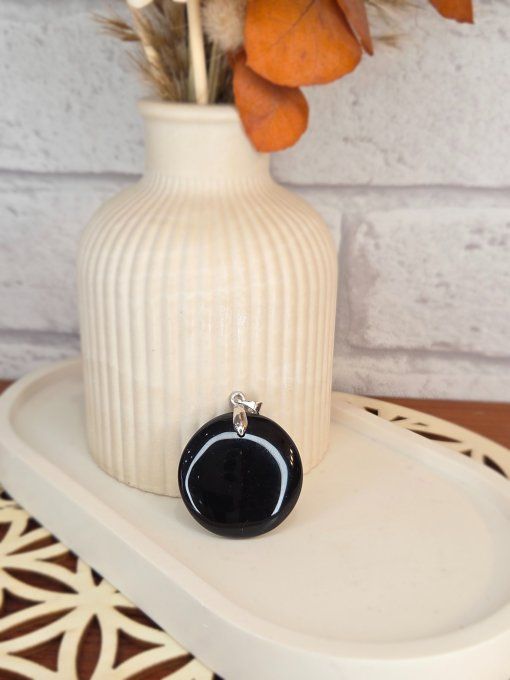 Pendentifs Agate Noire