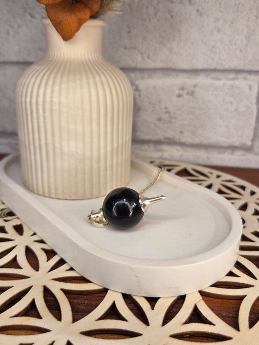 Pendule Tourmaline Noire Sphère