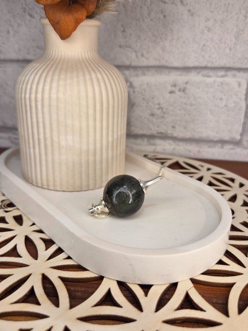 Pendule Labradorite Sphère