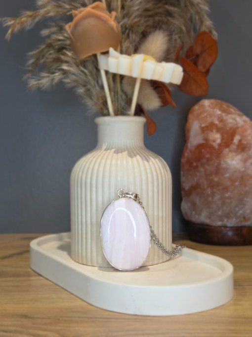 Pendentif Manganocalcite - Argent 925