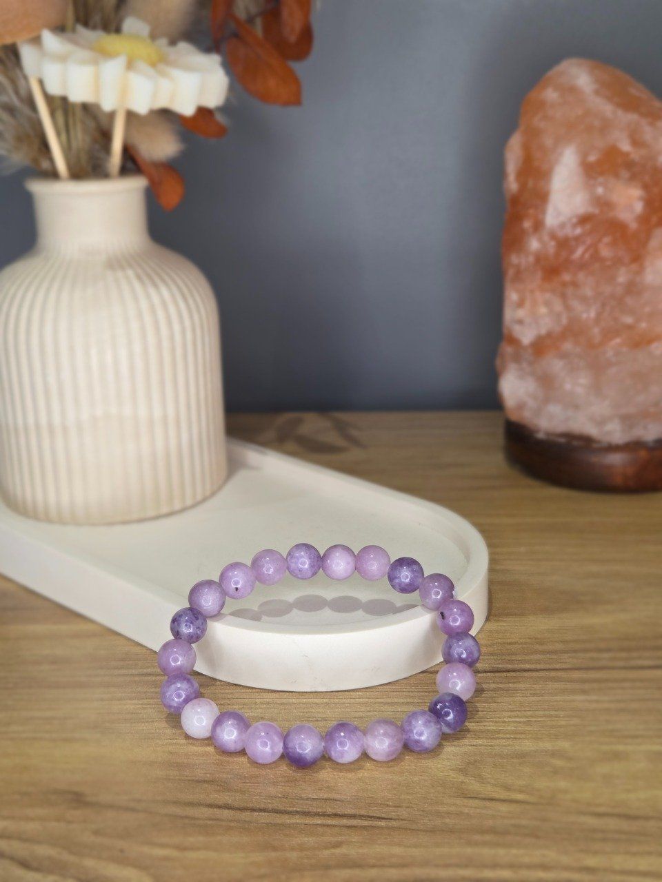 Bracelet Lépidolite – 8 mm