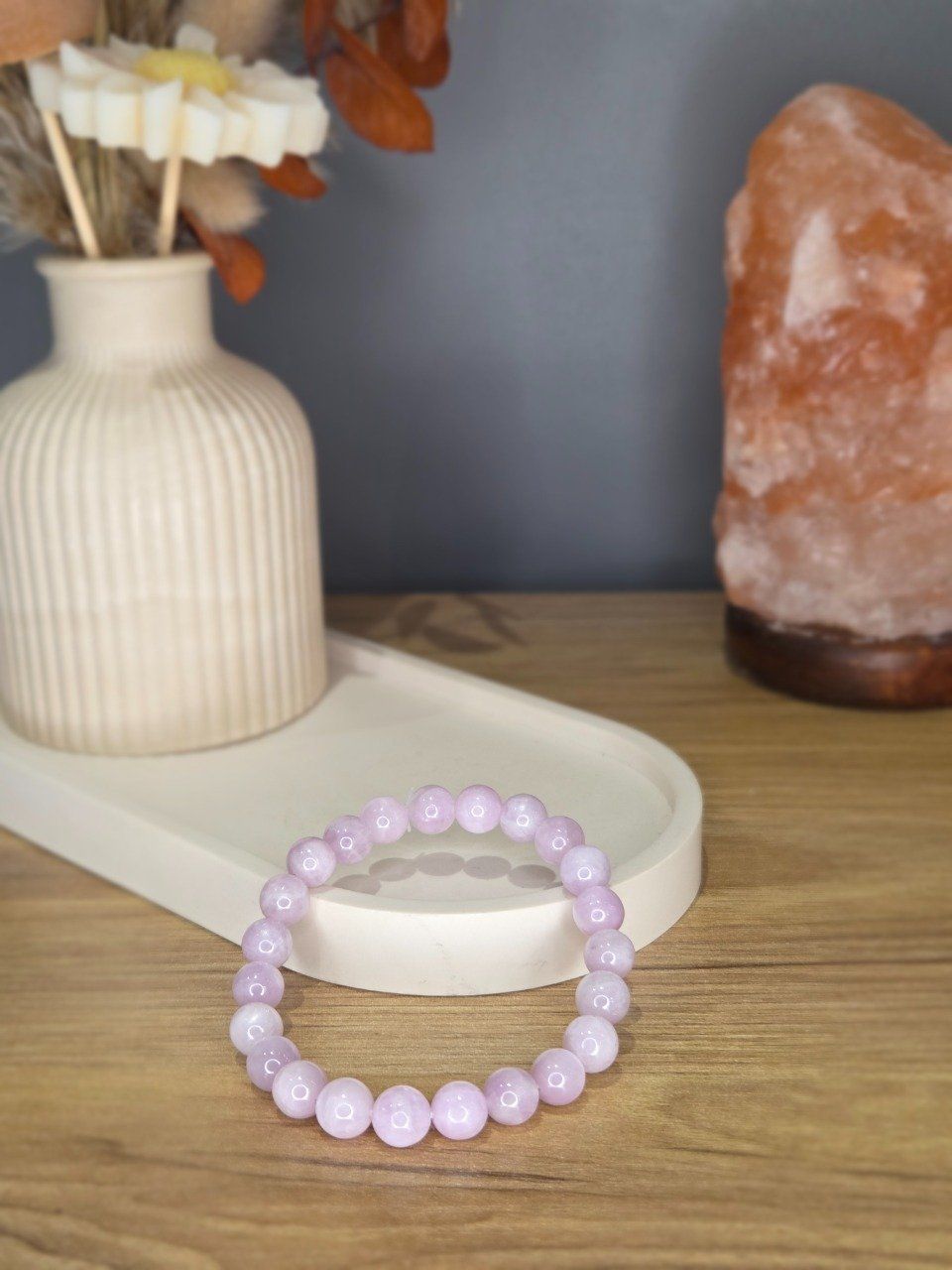 Bracelet Kunzite -  8 mm