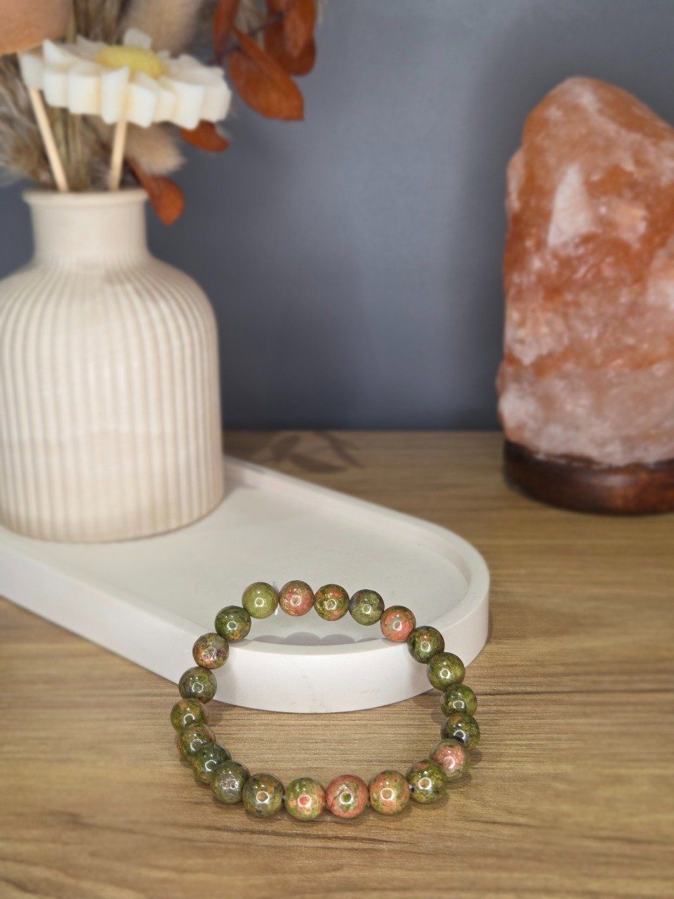 Bracelet Unakite – 8 mm
