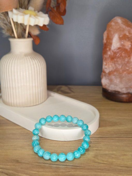 Bracelet Amazonite du Pérou – 8 mm