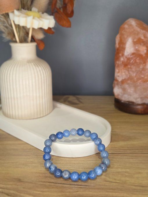 Bracelet Aventurine bleue – 8 mm