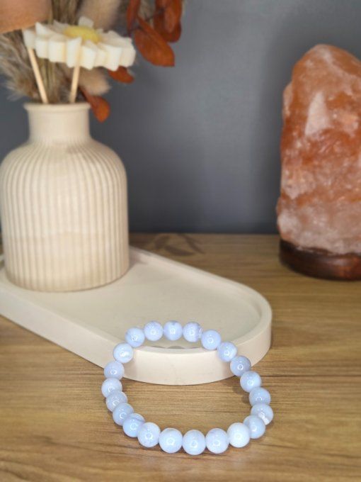 Bracelet Calcédoine – 8 mm