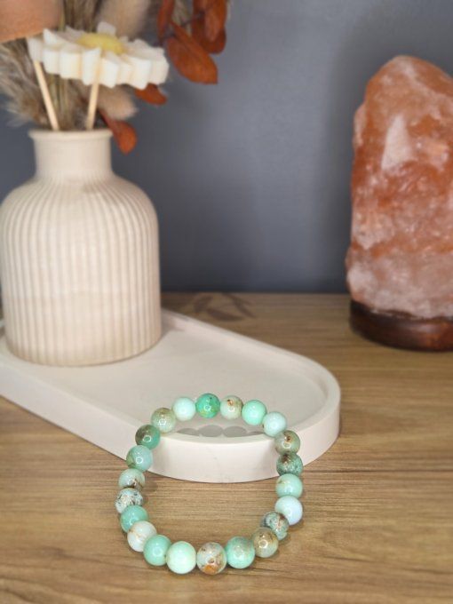 Bracelet Chrysoprase d’Australie – 8 mm