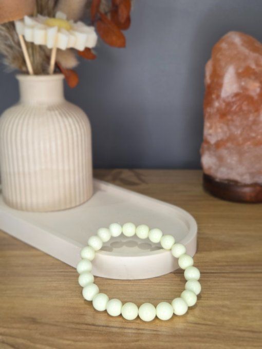 Bracelet Chrysocolle citron – 8 mm