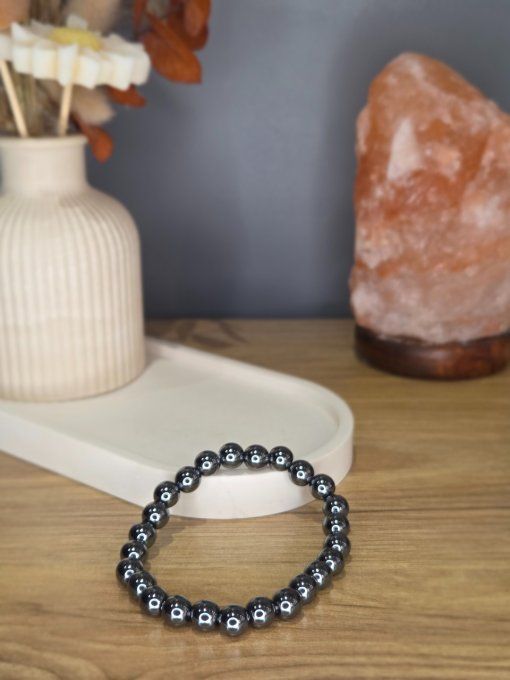 Bracelet Hématite – 8 mm