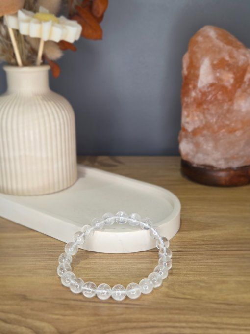 Bracelet Cristal de Roche – 8 mm