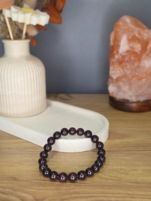 Bracelet Grenat Almandin – 8 mm