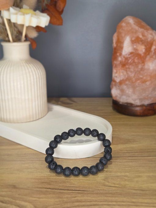 Bracelet Pierre de Lave – 8 mm