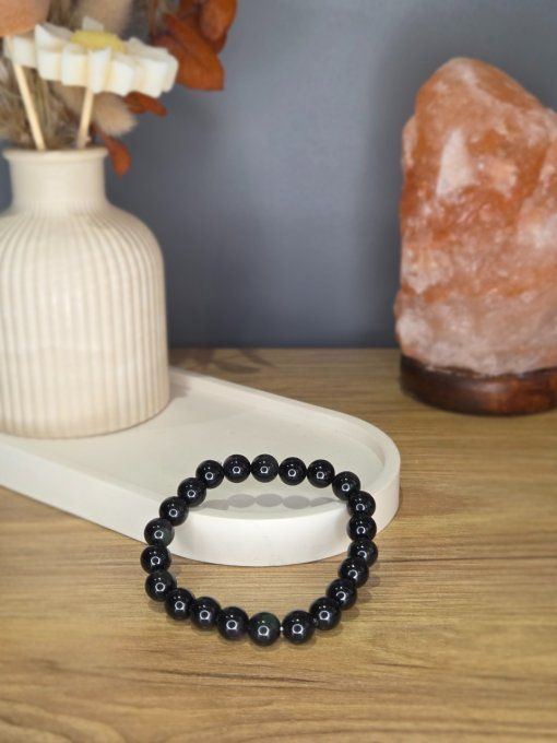 Bracelet Obsidienne Œil céleste – 8 mm