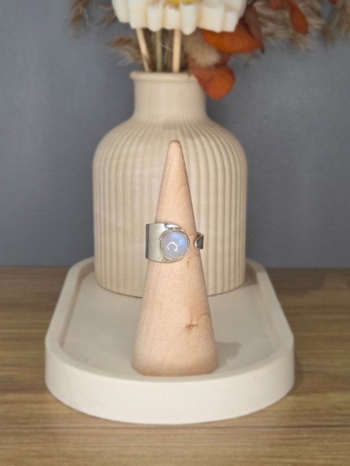 Bague Péristérite – Argent 925 (réglable)