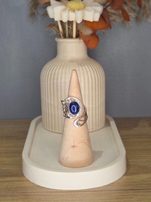 Bague Lapis-Lazuli – Argent 925 (réglable)