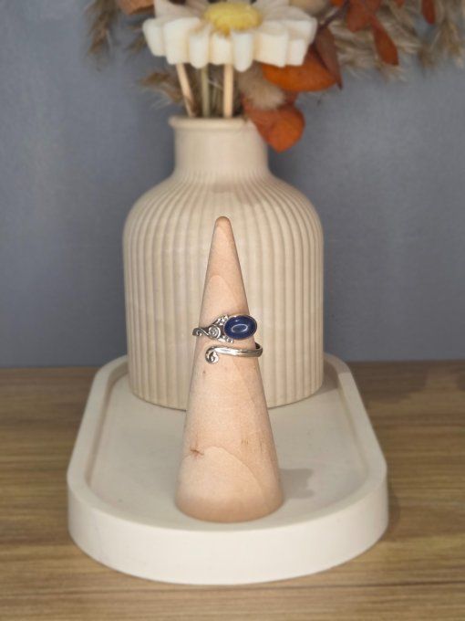 Bague Lapis-Lazuli – Argent 925 (réglable)