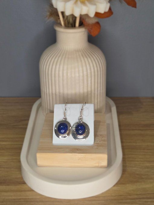 Boucles d’oreilles Lapis-Lazuli – Argent 925