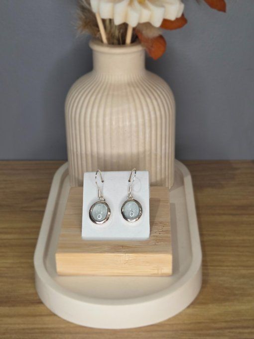 Boucles d’oreilles Aigue-marine - Argent 925