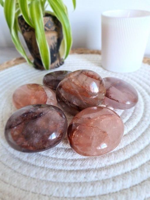 Galet Quartz Hématoïde
