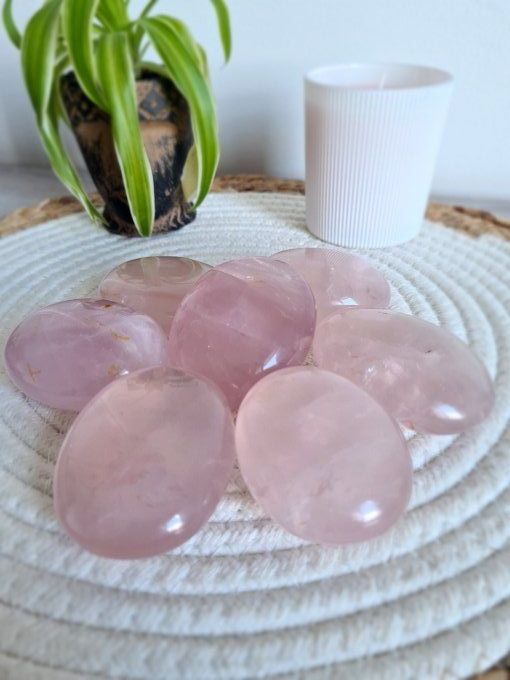 Galet Quartz Rose Etoilé