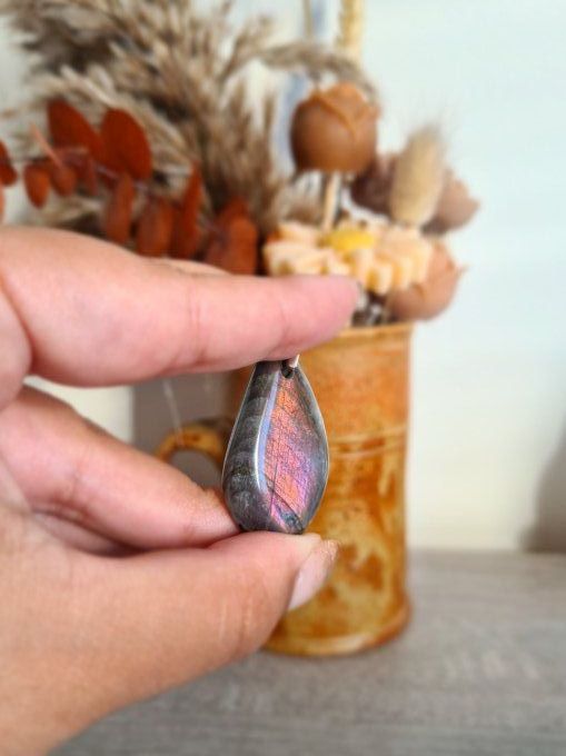 Pendentif Labradorite Violette