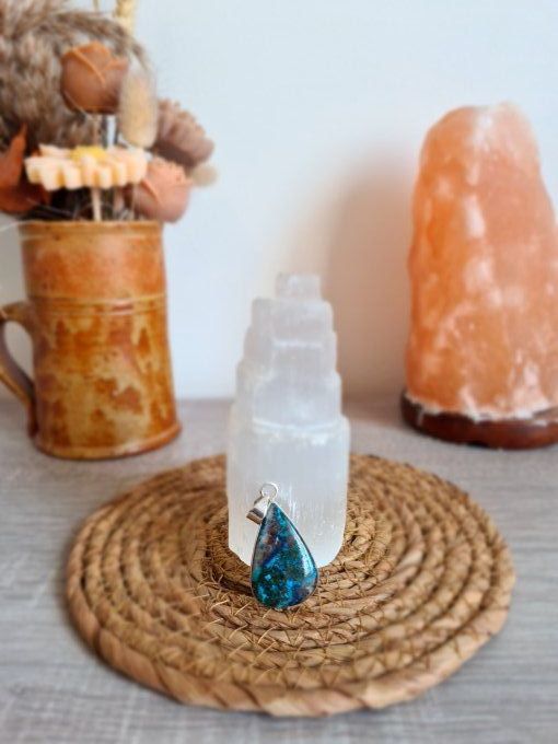 Pendentifs Chrysocolle Argent 925