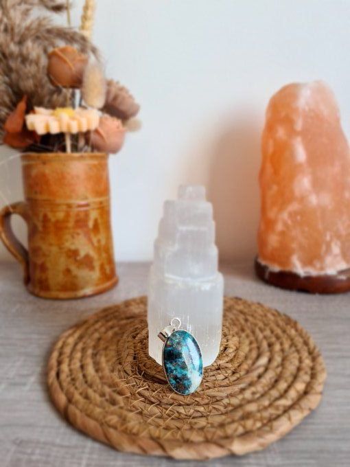 Pendentifs Chrysocolle Argent 925