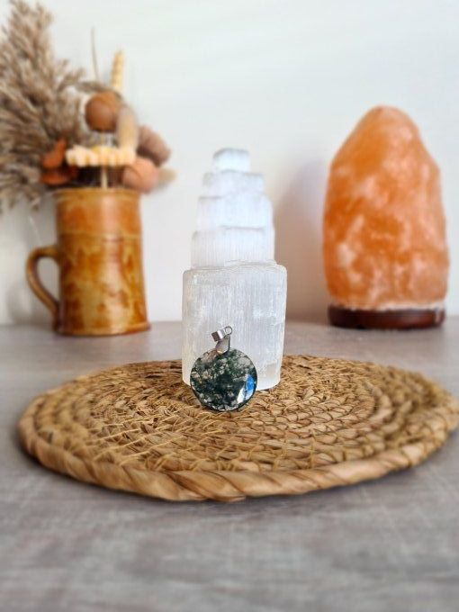 Pendentifs Agate Mousse 
