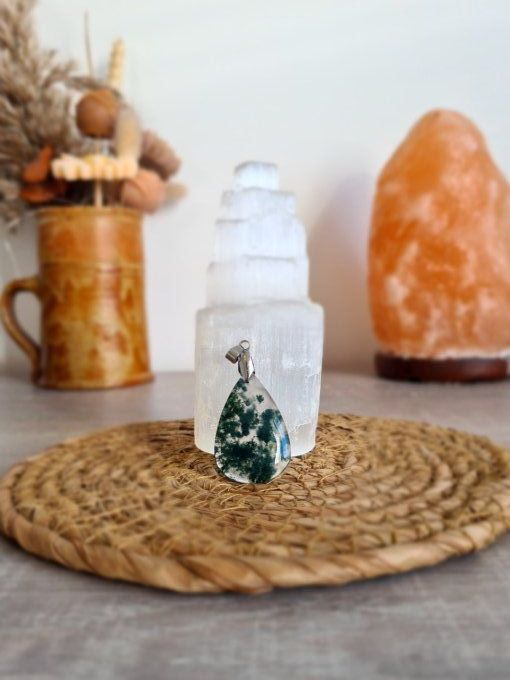 Pendentifs Agate Mousse 